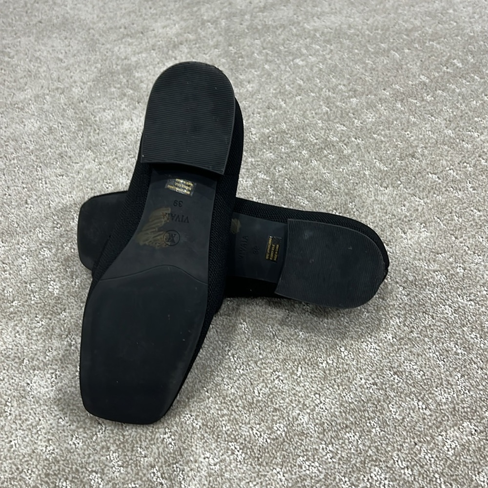 Vivaia square toe block heel loafer - pristine.  Size 9 - Picture 5 of 12